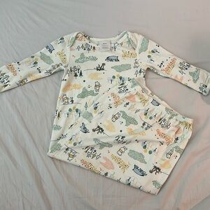 Hanna Andersson 3/6M Winnie the Pooh Hundred Acre Woods Sleeping Gown